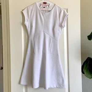 Banana Republic Quilted White Dress